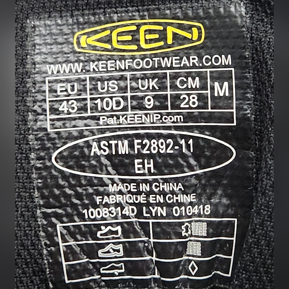 Keen Detroit 8" Waterproof Leather Boot Men's Size 10 - Picture 9 of 9